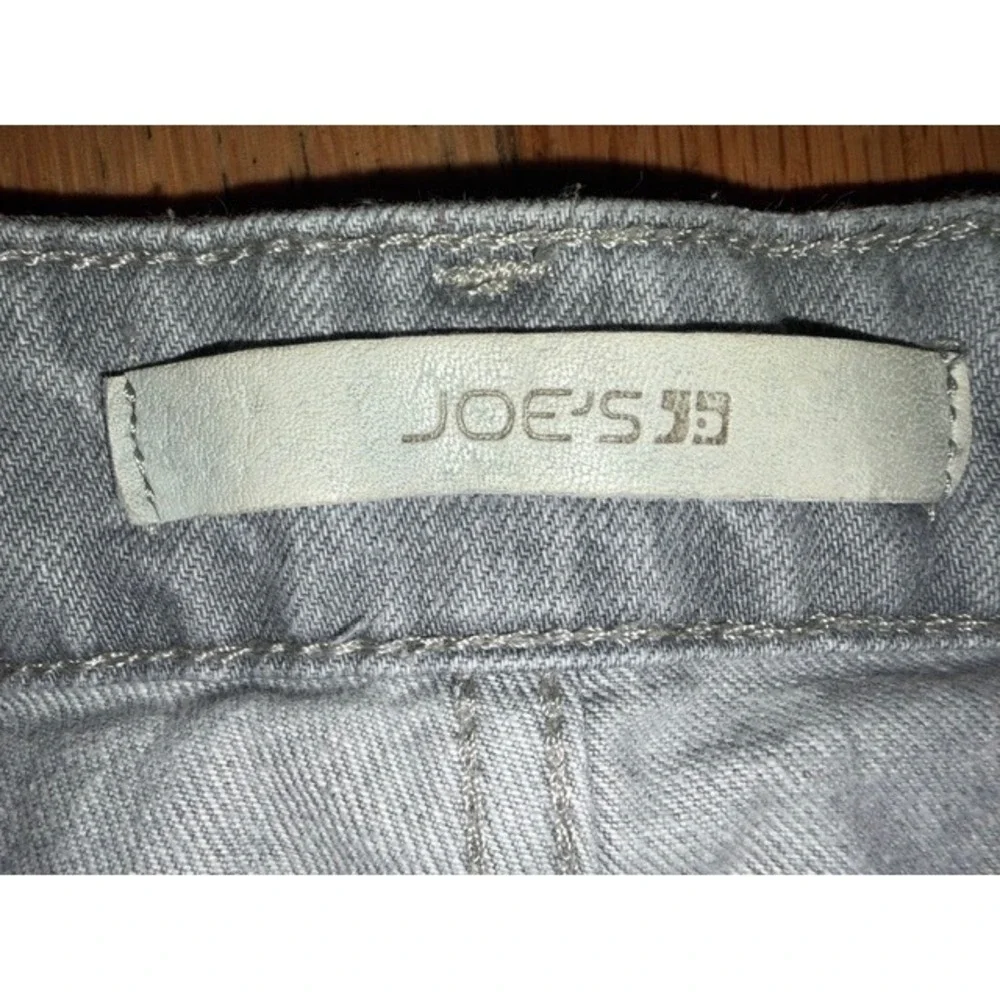 Joes Jeans Womens Grey Distressed CutOff Shorts Size 25 High Rise Raw Hem T57-16